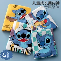 4Pcs/set New Stitch Kids Cotton Underpant Sanrio Breathable Brie Boys Girls Underwear Boxer Shorts Children's Gift