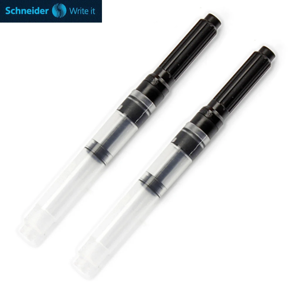 

В упаковке 2-х стандартных международных конвертеров для перьевых ручек Schneider