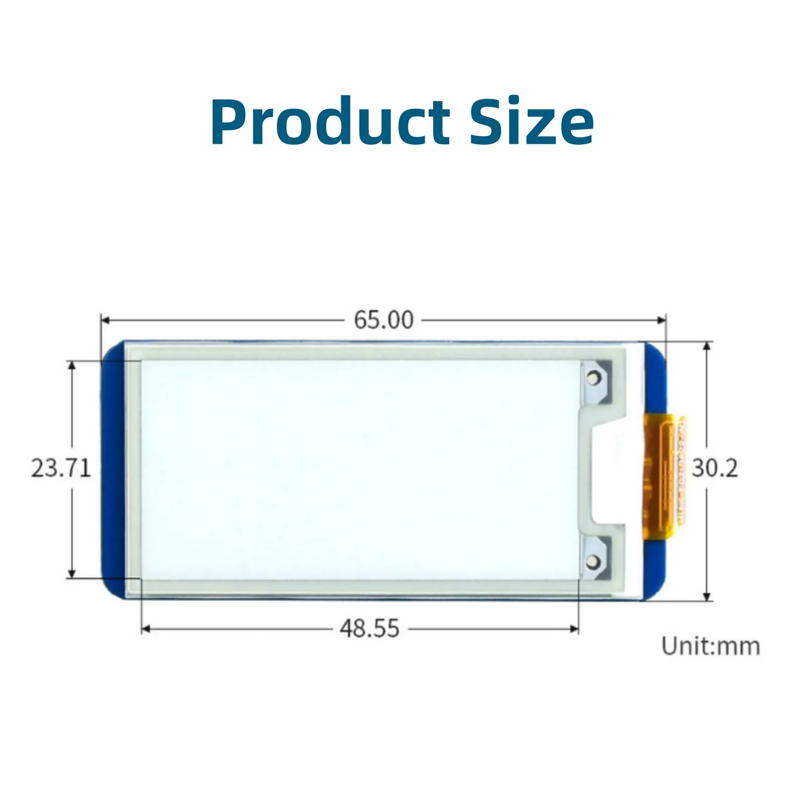 Módulo de Tela E-Paper para Raspberry Pi, E-Ink, Preto e Branco, 2,13 pol