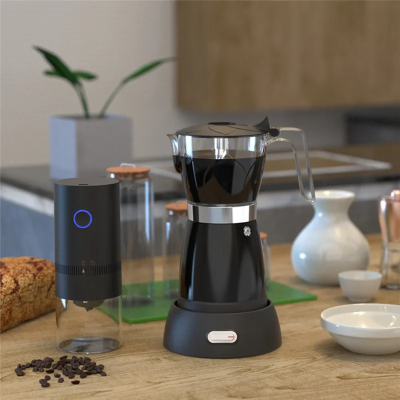 

B62B-Moka Pot Italian Pour Coffee Moka Pot Cold Extraction Pot Coffee Making Tool (EU Plug)