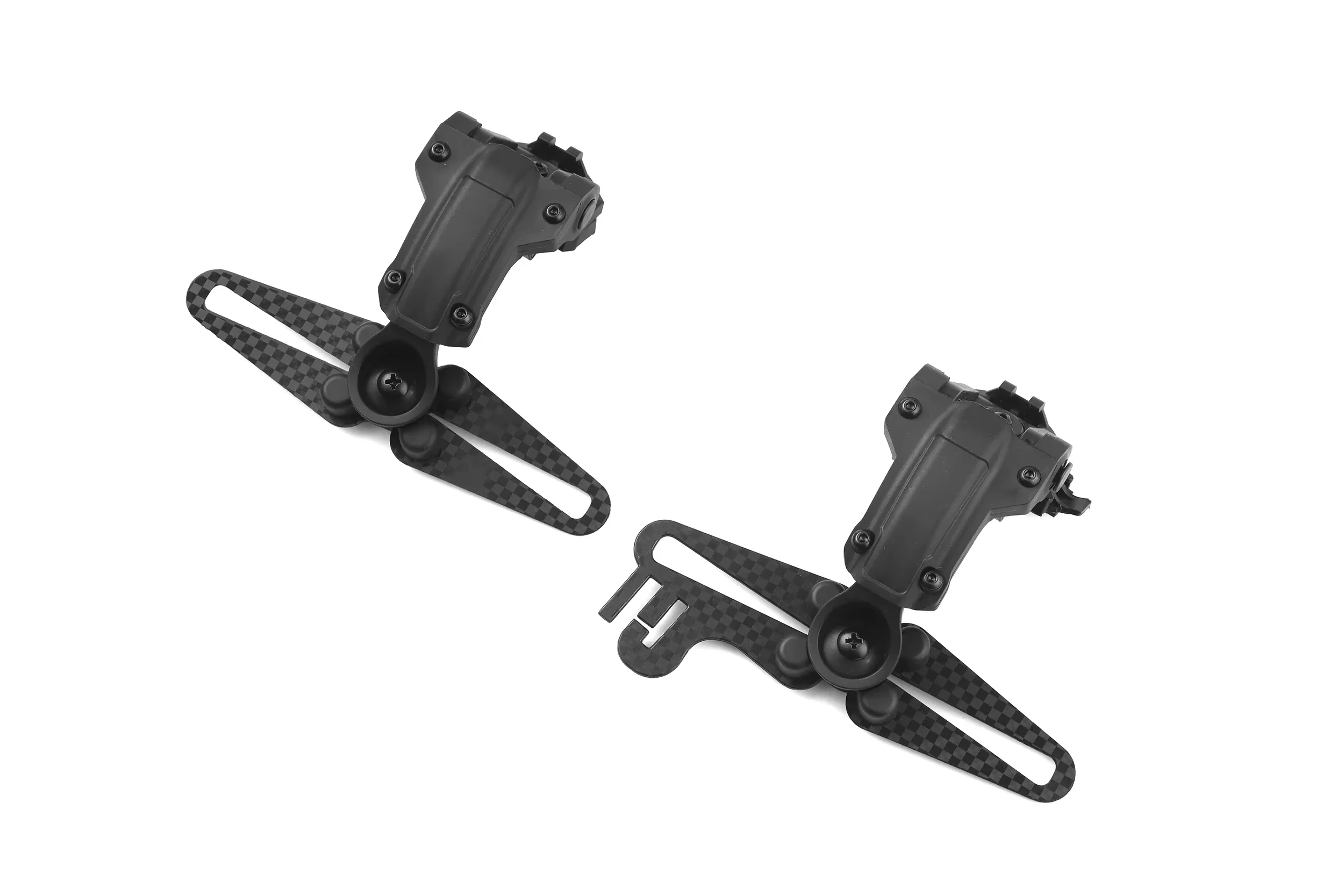Tactical Bracket Adapter for COMTAC II III Noise Reduction Headphones for shooting Carbon Fiber Material