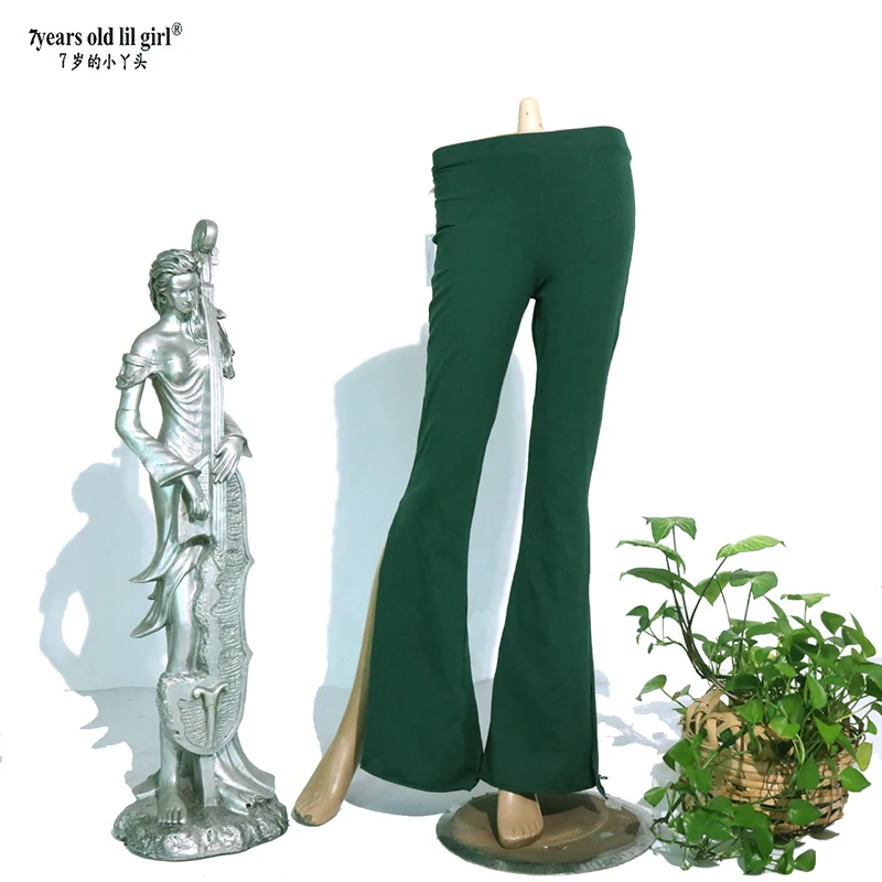 7 سنوات فتاة صغيرة 2023 القبلية الانصهار الرقص الشرقي السراويل مشروط القطن مضيئة B22