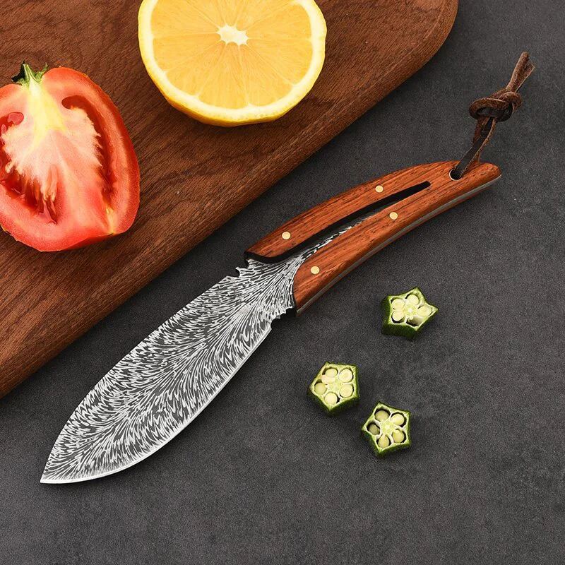 Handmade Forged Boning Knife Kitchen Cleaver Meat Fishing Sashimi Boning Butcher Knife for Fruit Vegetables Cooking