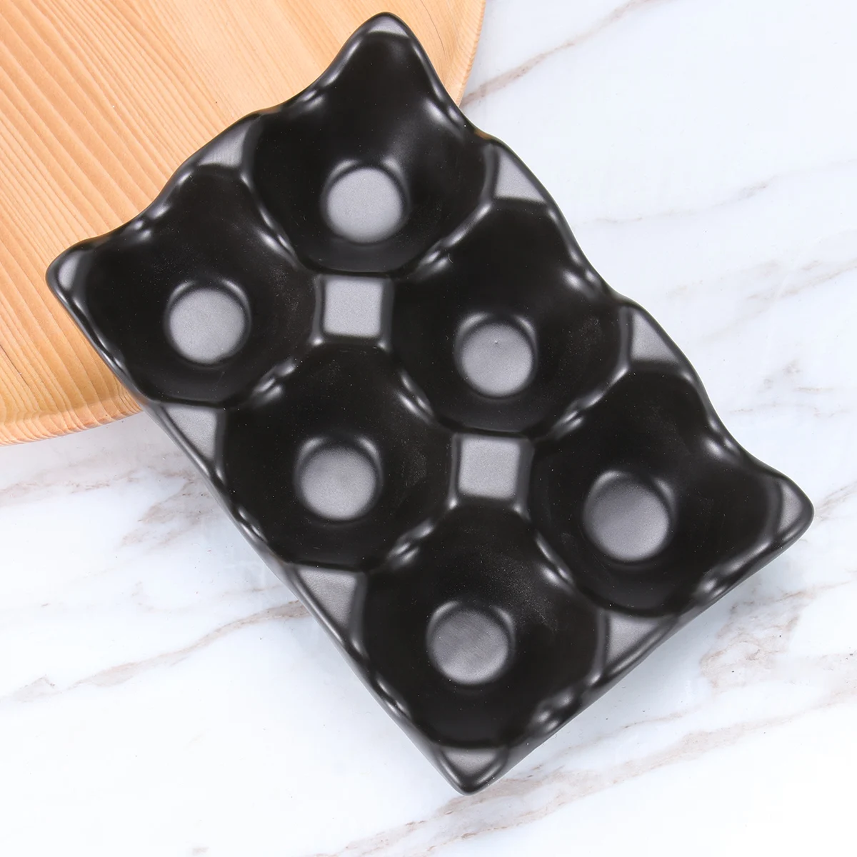 

6 Grids Egg Storage Utensils Refrigerator Holder Box Elegant Practical
