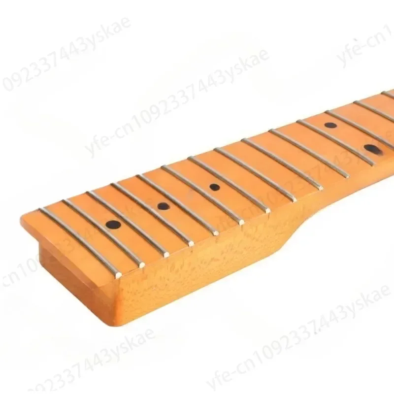 Guitar Neck 22 Fret Electric Guitar Neck Replace Electric Guitar Parts Maple Wood