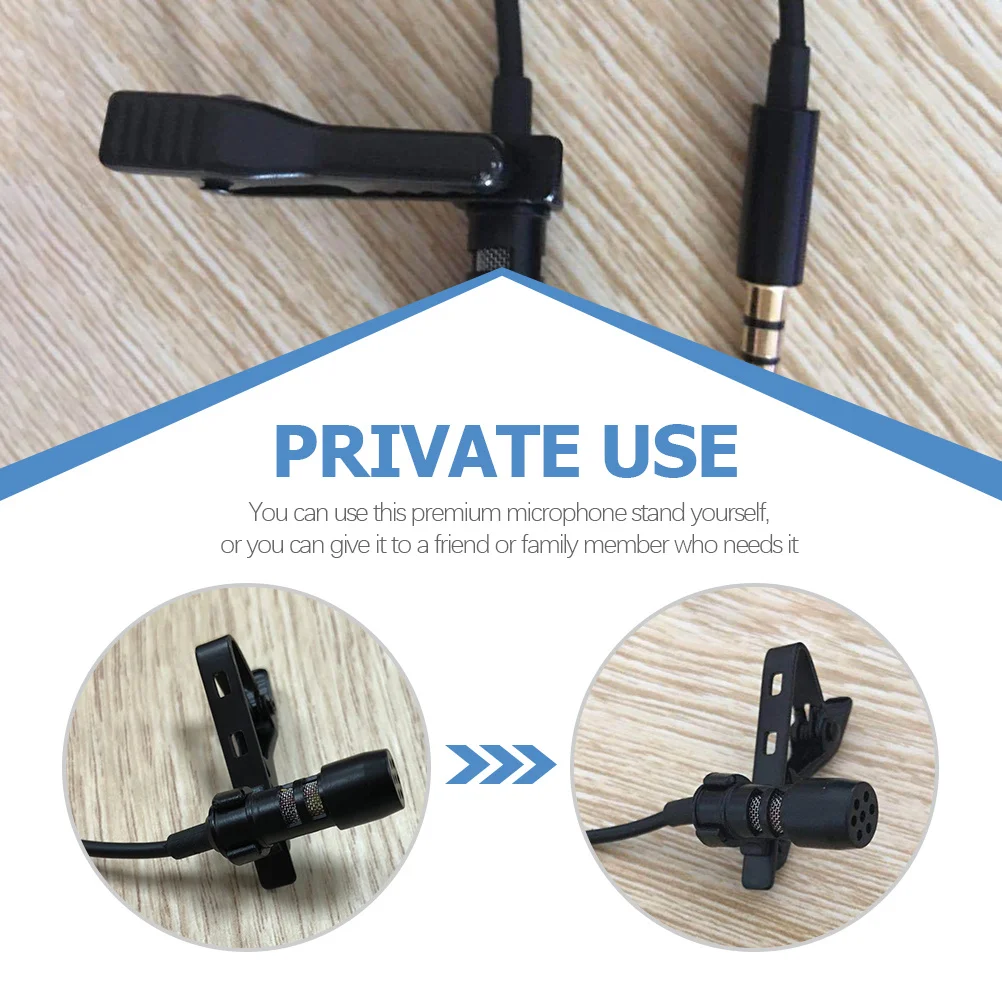 

15Pcs Lapel Microphone Clip Heavy Duty Iron Mic Holder for Shirt Mount Universal Fit for Dynamic Wireless Handheld Mics