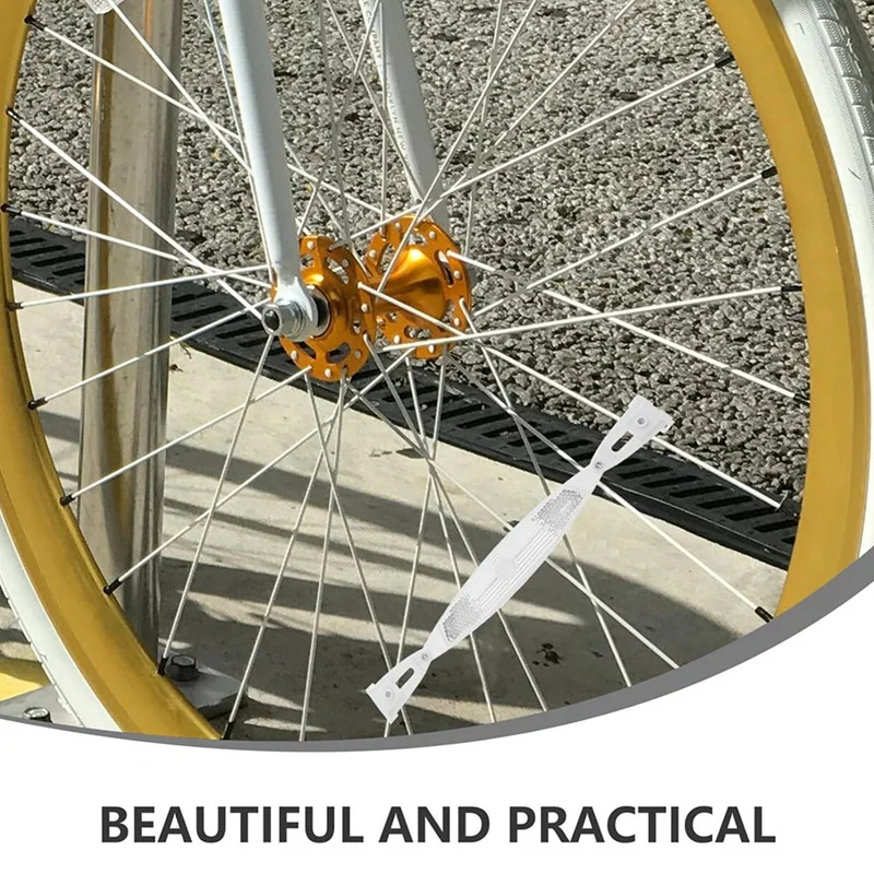 عاكسات ABJX الجديدة للدراجة: 4 قطع عاكسات عجلة الدراجة عاكسة للدراجة عاكسة تحذير آمنة للدراجة