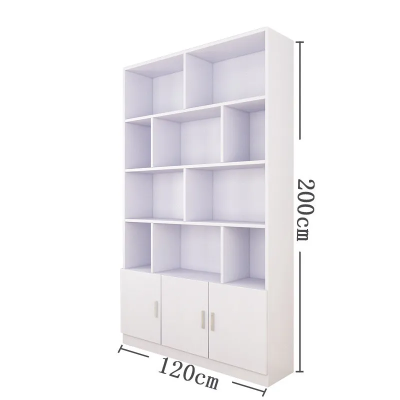 Simple bookshelf 2 meters high, display cabinet wine cabinet, storage rack, modern bookcase width 60 80 120cm large capacity