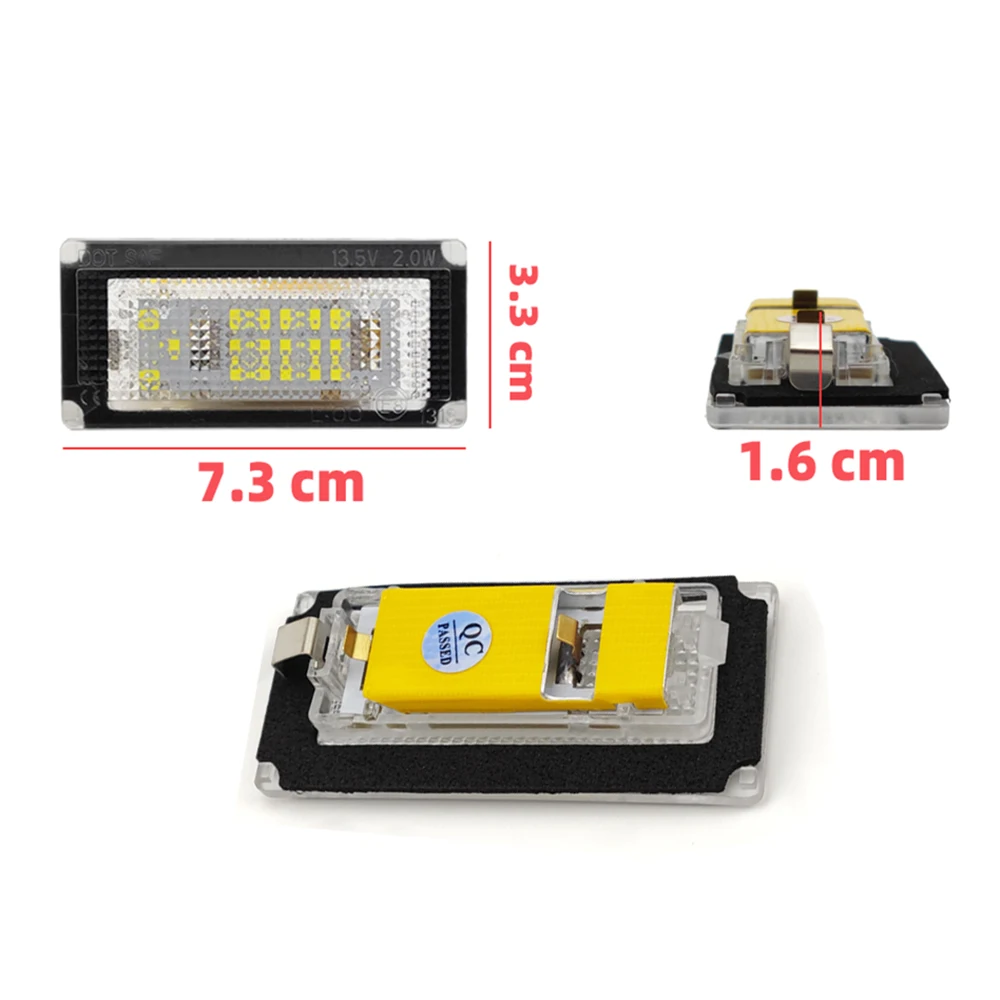 2 Stuks Led Nummer Nummerplaat Licht Voor Bmw Mini Cooper R50 R52 R53 Volledig Led Licht Canbus Foutloos