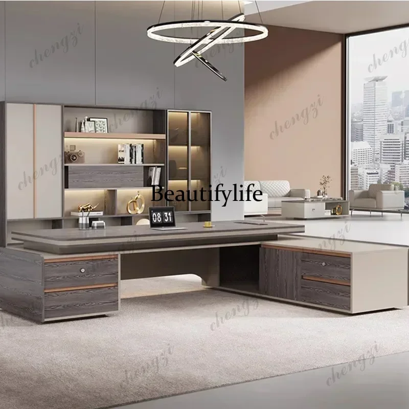 A68Minimalist Office Desk Minimalist Computer Office Desk Professional Work Minimalist Creative Reception Ufficio Trendy Furnitu