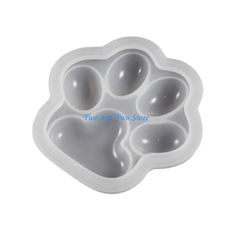 HX6F Paw Shaped Silicone Mold Epoxy Resin Mold Crafts Making Supplies Nonstick