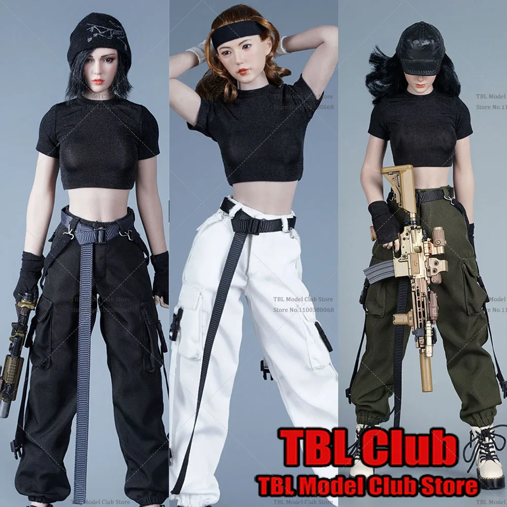 CHILI TOYS CL003 1/6 Scale Trendy Female Clothes Functional Combat Uniform Overalls Cargo Pants Suit for 12 Inch Action Figure