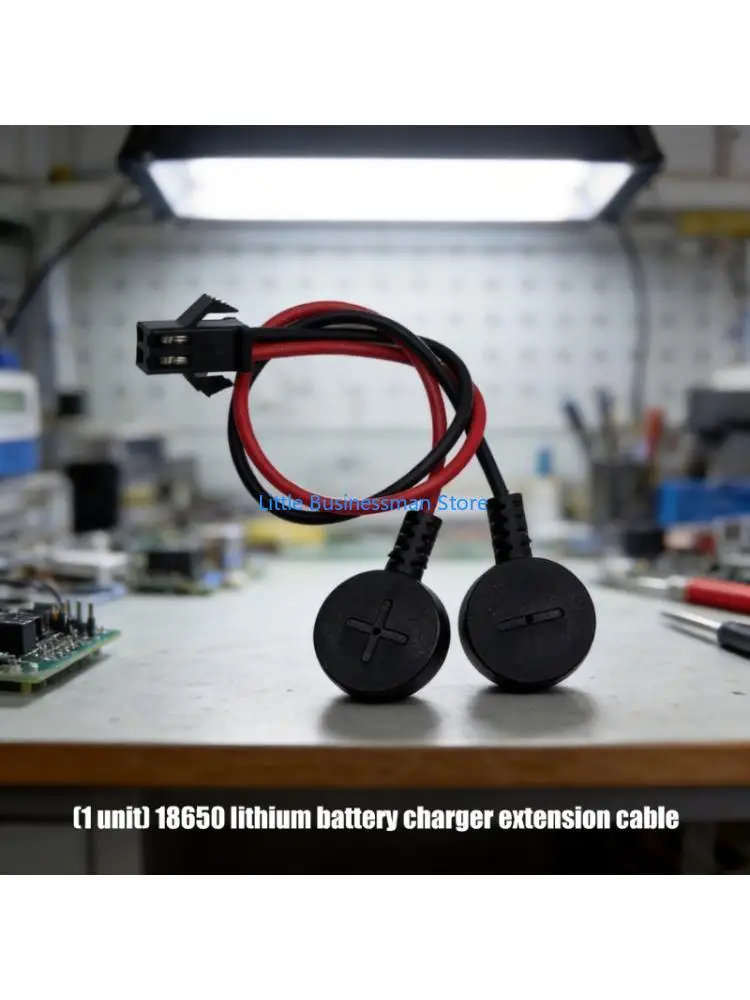 18650 Battery Charging Cable with Strong Interfaces and Extended 150Mm Line Charging Female PVC Texture M76A
