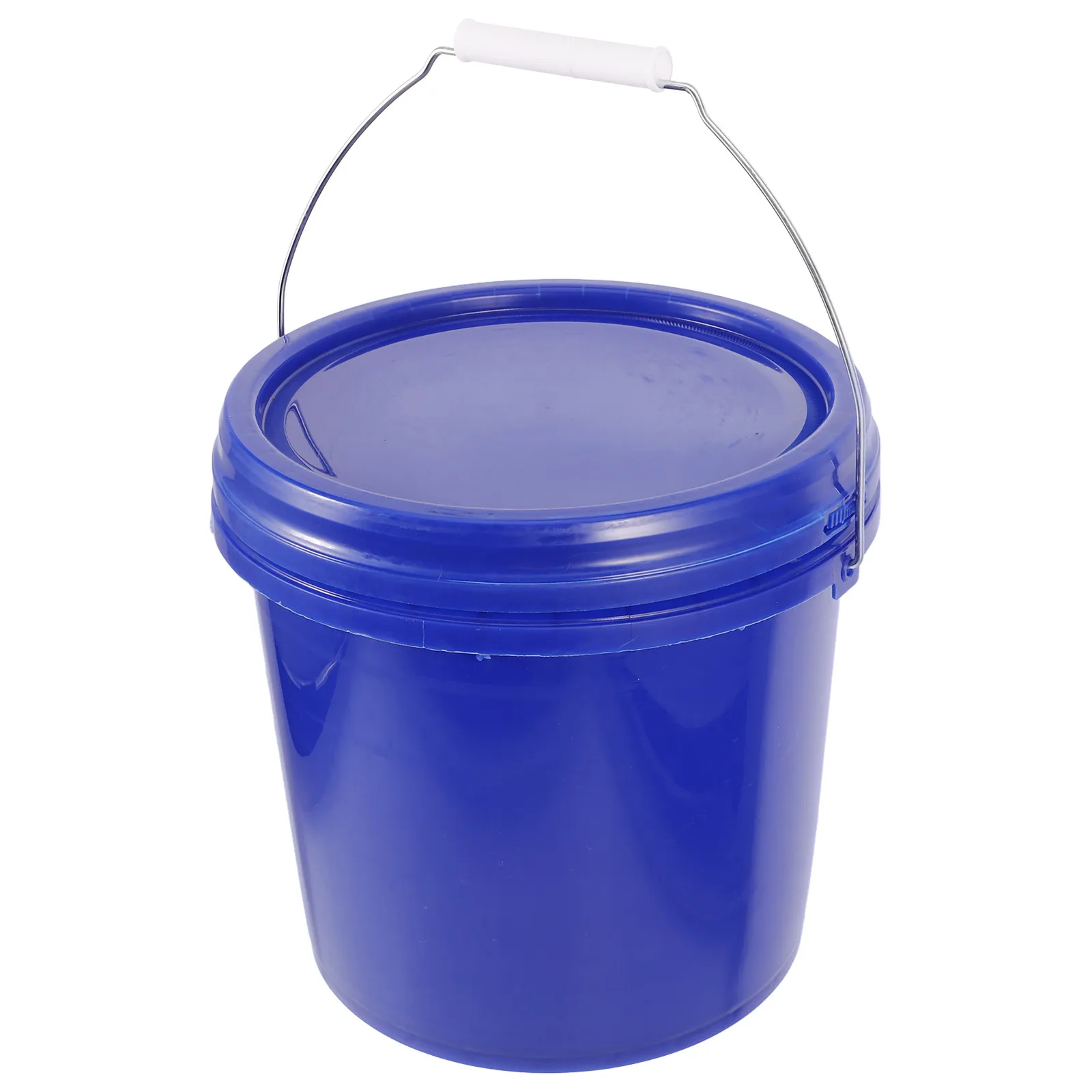 Stylish Smooth Finish Plastic Paint Bucket with Heavy Duty Handle and Snap Lock Lid for Painters Artists Home Renovation Use