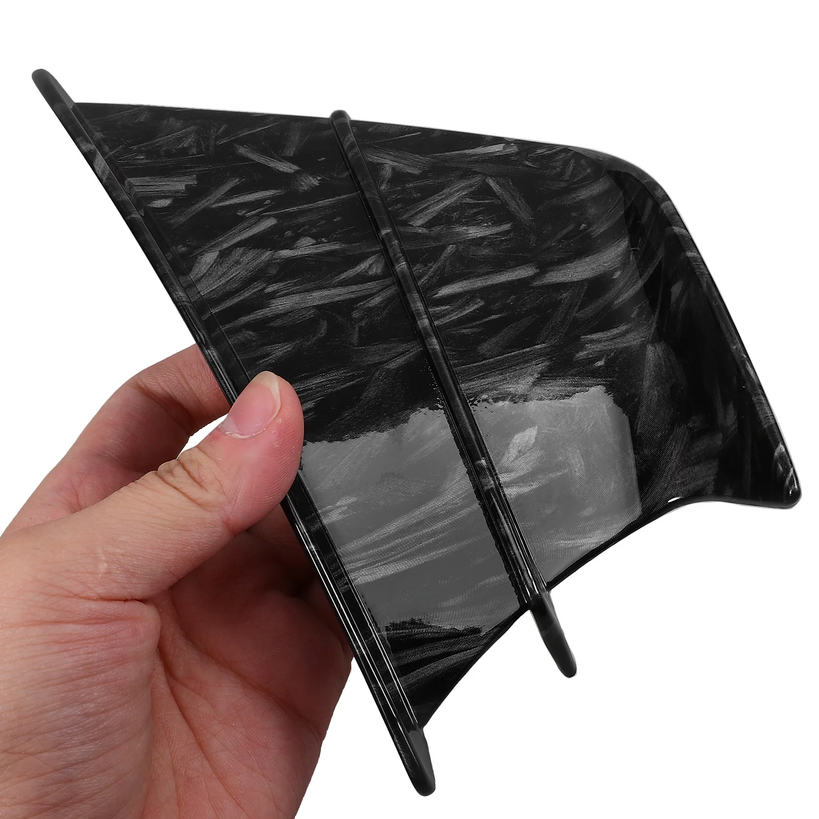 

2pcs 1 Pair Carbon Fiber Diffuser Spoiler Wings Motorcycle Fairing Lightweight Durable Side Airflow Design For Motorbike
