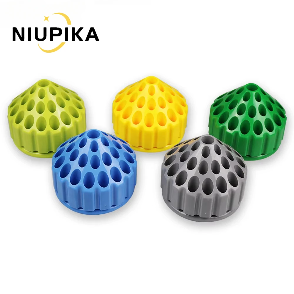 

NIUPIKA 35-луночный органайзер для вращающихся инструментов на 360° ° Ящик для хранения шлифовальной головки, сверла, держателя боров, ювелирных и стоматологических аксессуаров