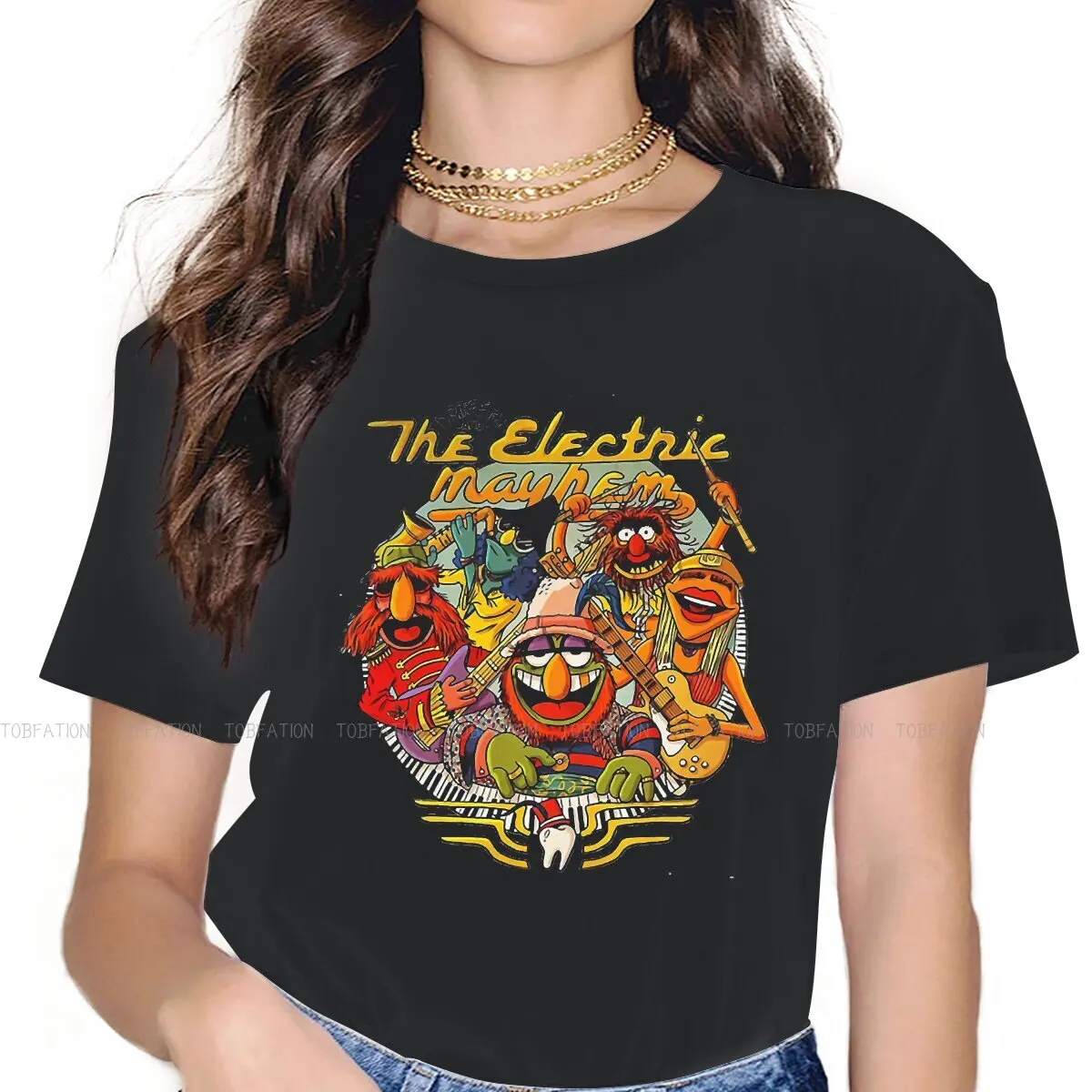 DR TEETHS e THE ELECTRIC MAYHEMS maglietta speciale per ragazza Fraggle Rock bambini Cartoon 4XL nuovo Design T-Shirt grafica