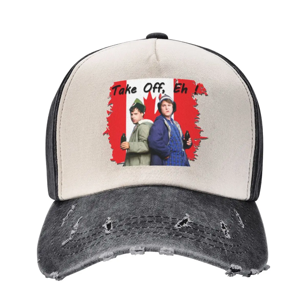 Bob and Doug McKenzie Take Off Eh! - Vintage Canadian Comedy SCTV Baseball Cap Big Size Hat Sunscreen For Women Men's