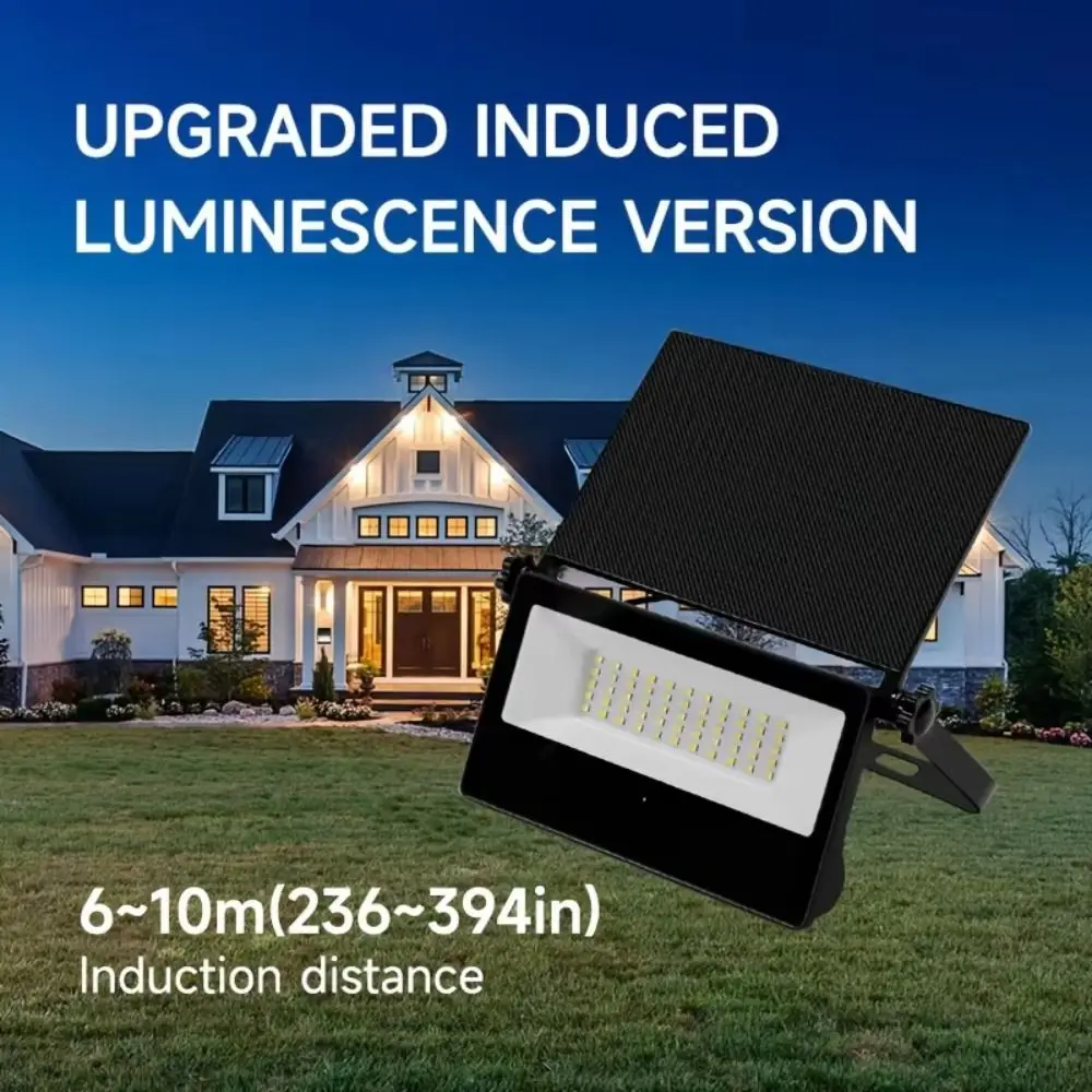 Human Body Sensor Solar Garden Floodlight Foldable Design Energy Saving Outdoor Lighting Rust Prevention Anti-corrosion