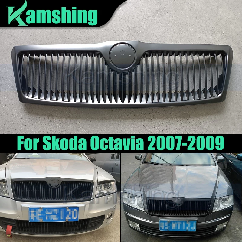 

Car Front Bumper Grill Mask Radiator Grille For Skoda Octavia 2007-2009 Racing Grills