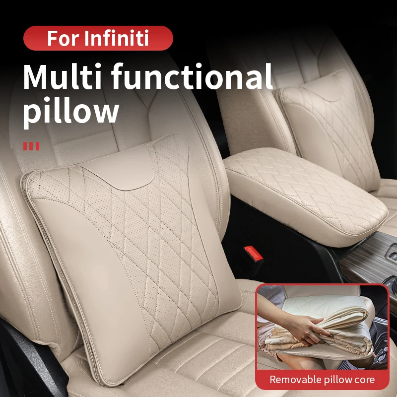 

For Infiniti Multi functional pillow high-end home car sofa, pillow and quilt two-in-one thickened and warm are selling well