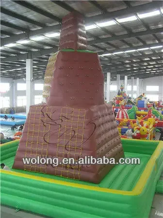 mobile rock climbing wall inflatable rock climbing wall for sale