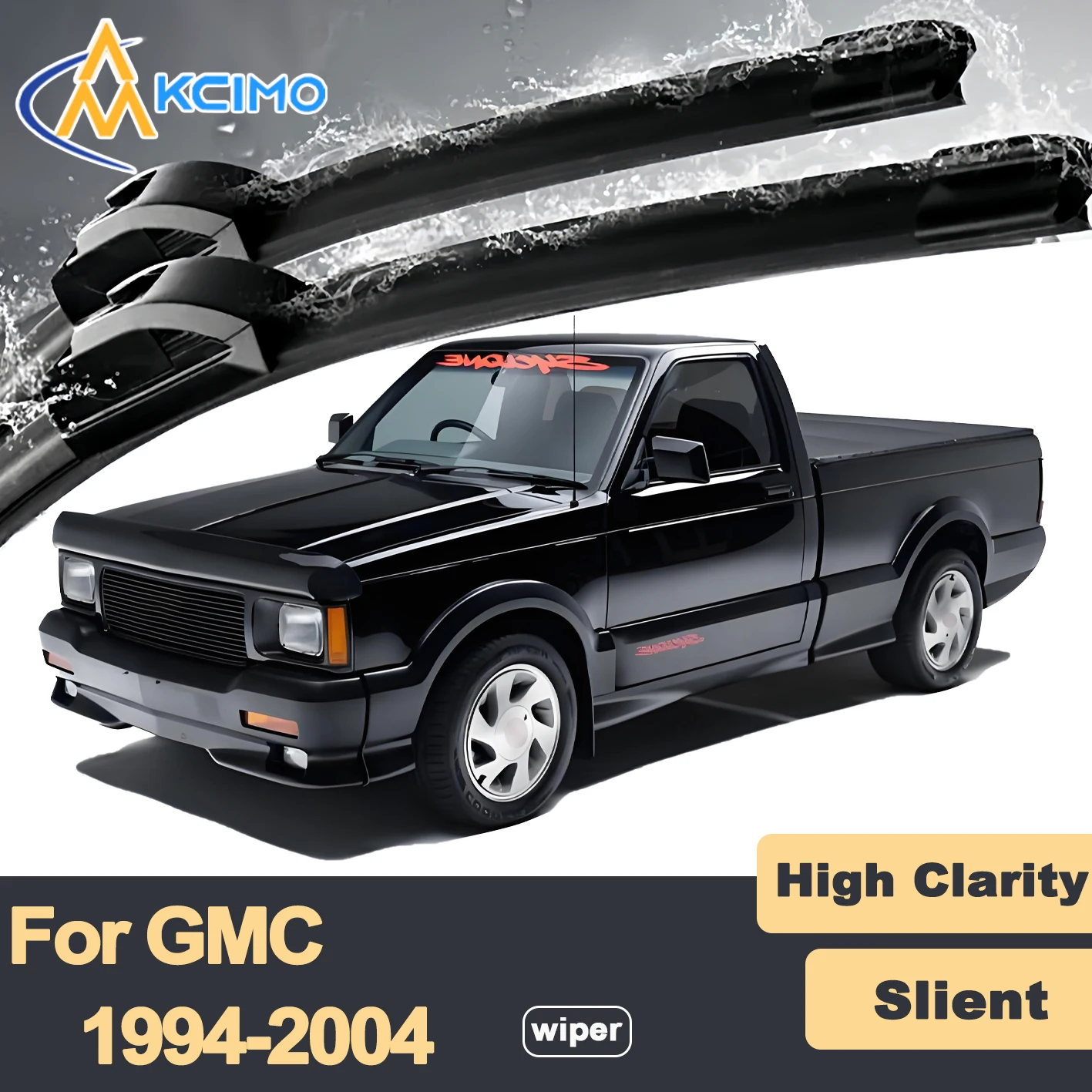 

Premium Rubber Durable Silent Windshield Wiper Blades 2pcs for GMC Sonoma 1994-2004 Isuzu Hombre Chevrolet S10