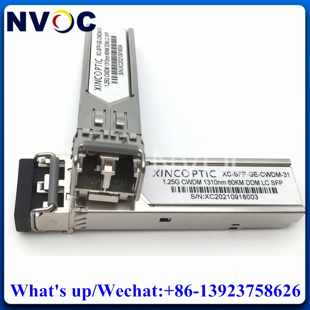 

Free Shipping 1.25G Dual LC 1270nm 1290nm 1310nm 1330nm 1370nm 1350nm 60KM Fiber Duplex CWDM SFP Transceiver with DDM