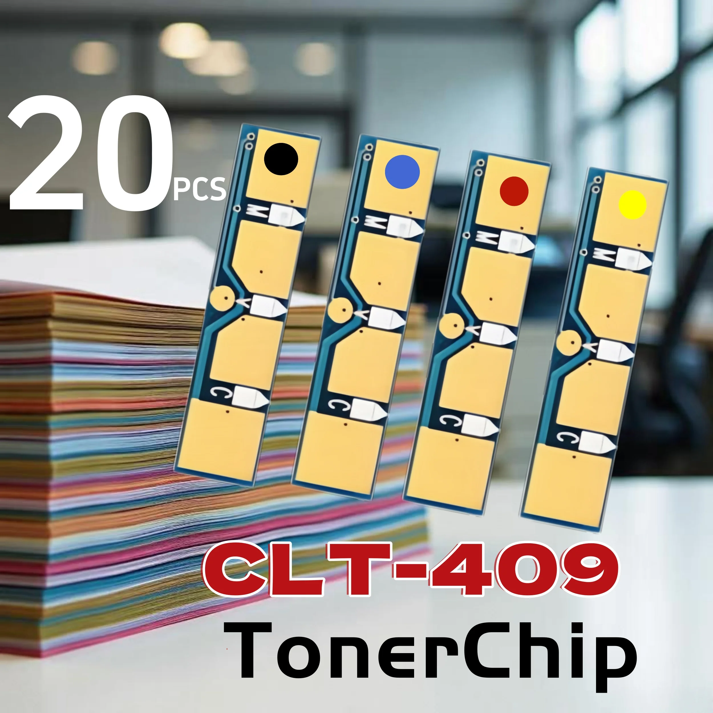 

20 шт. чипы картриджа CLT-409, совместимые с Samsung 409 CLP-310 CLP 315 CLX3170 CLX3175 CLP310 OEM чип тонера для заводского принтера