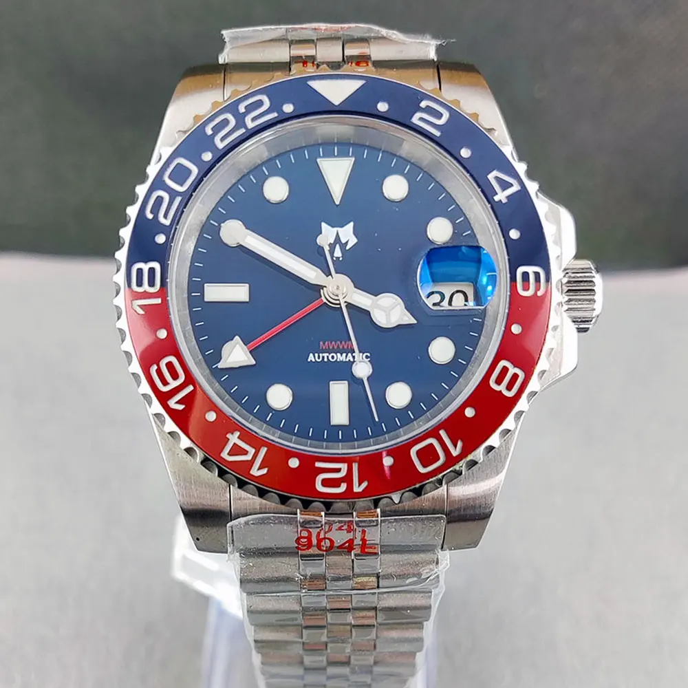 Original high quality watch with deep blue red GMT inlaid ceramic watch inlay accessories suitable for Rolex oyster sauce perman