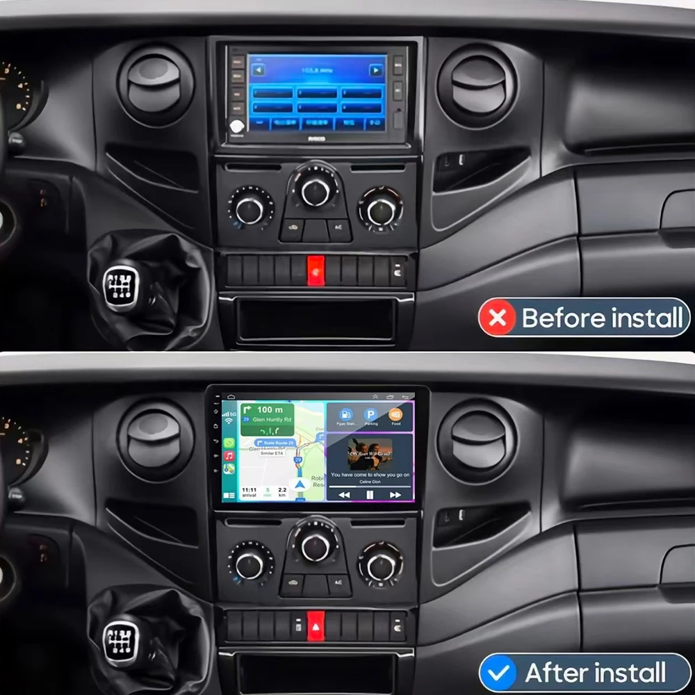 Android 16 Carplay Auto For Iveco Daily 2006-2018 Car Radio Multimedia Video Player 5G Wifi GPS Navigation Head Unit