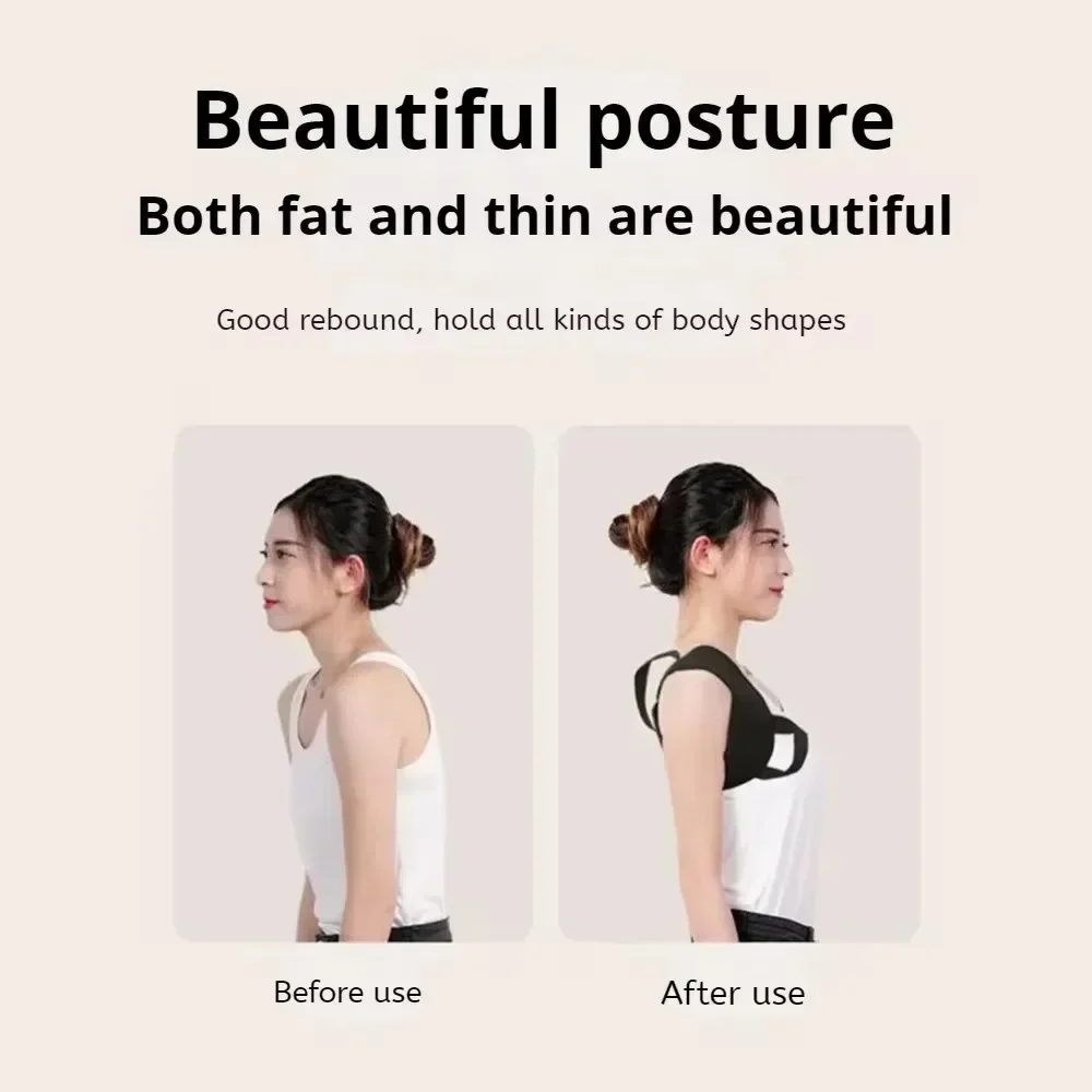 Woman Men Adjustable Back Posture Corrector Open Shoulder Invisibility Anti-camel Correction Belt Prevention Humpback Unisex