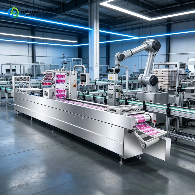FL Vacuum Thermoforming Tray Sealer for Fish Fillets Seafood Automatic Packing Machine Fresh Catch Equipment