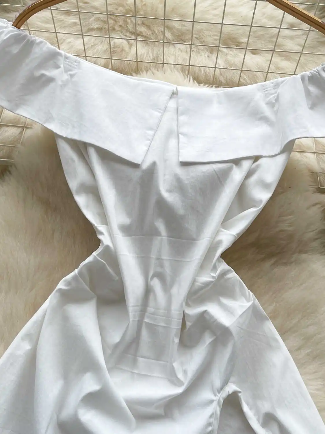 여성용 흰색 셔츠와 블라우스 Y2k 미적 빈티지 우아한 2000년대 오프 숄더 민소매 셔츠 슬릿 의류 2025 여름