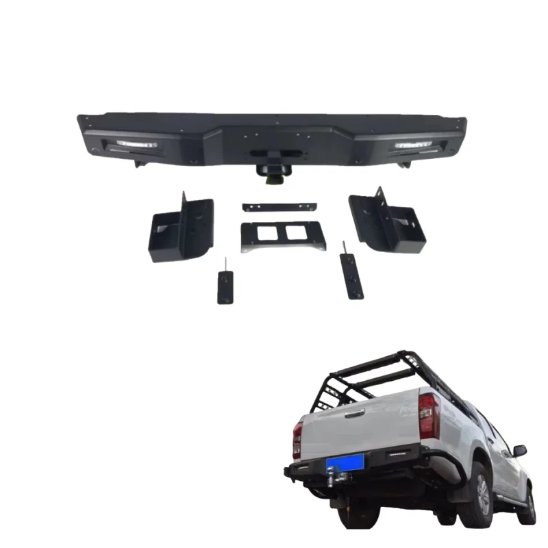 

Brand-New L200 Triton Rear Bumper Kit Hot-selling Steel with Tow Hook Cut-Outs