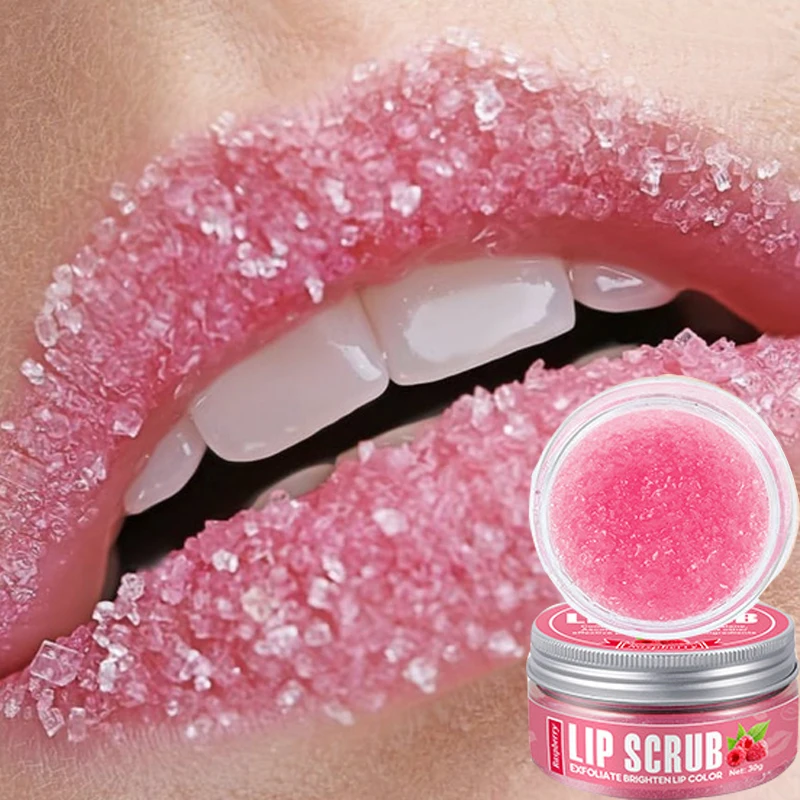 Fruit Flavor Lip Scrub Remove Dead Skin Reduce Lips Lines Anti Dryness Moisturizing Lips Mask Repair Hydrating Nourish Lips Balm