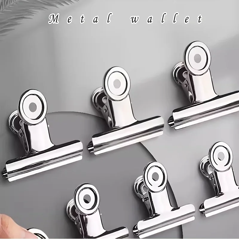 18-Pack Stainless Steel Bulldog Clips, Heavy Duty Multi-Purpose Clamps, Reusable for Office, School, Kitchen & Home Organization