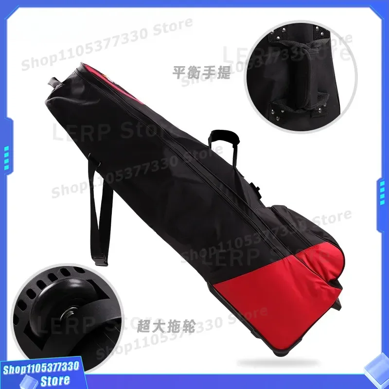 Custom Foldable Golf Bag with Wheels Multifunctional Air Travel Checked Luggage for Clubs Factory Direct Portable Trolley