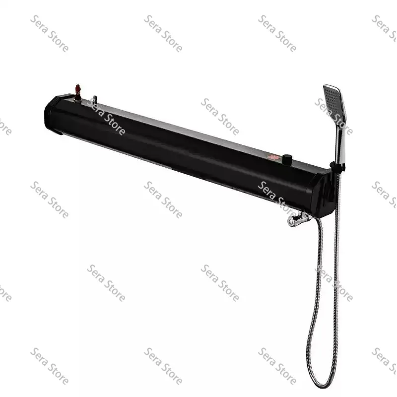Roof Rack Shower Kit, Camping Solar Shower Bag Tank with Pump, Portable Car Top System for Outdoor Travel Off-Road Vehicle