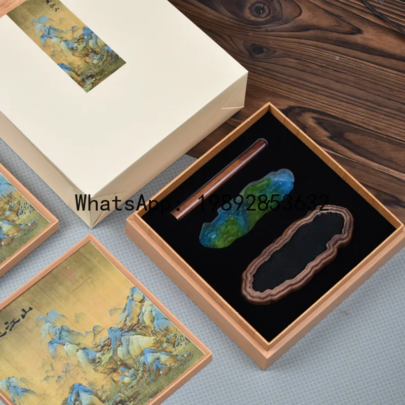 Fg thousand miles of rivers and mountains glazed incense box gift box souvenir gift indoor business incense set aromatherapy