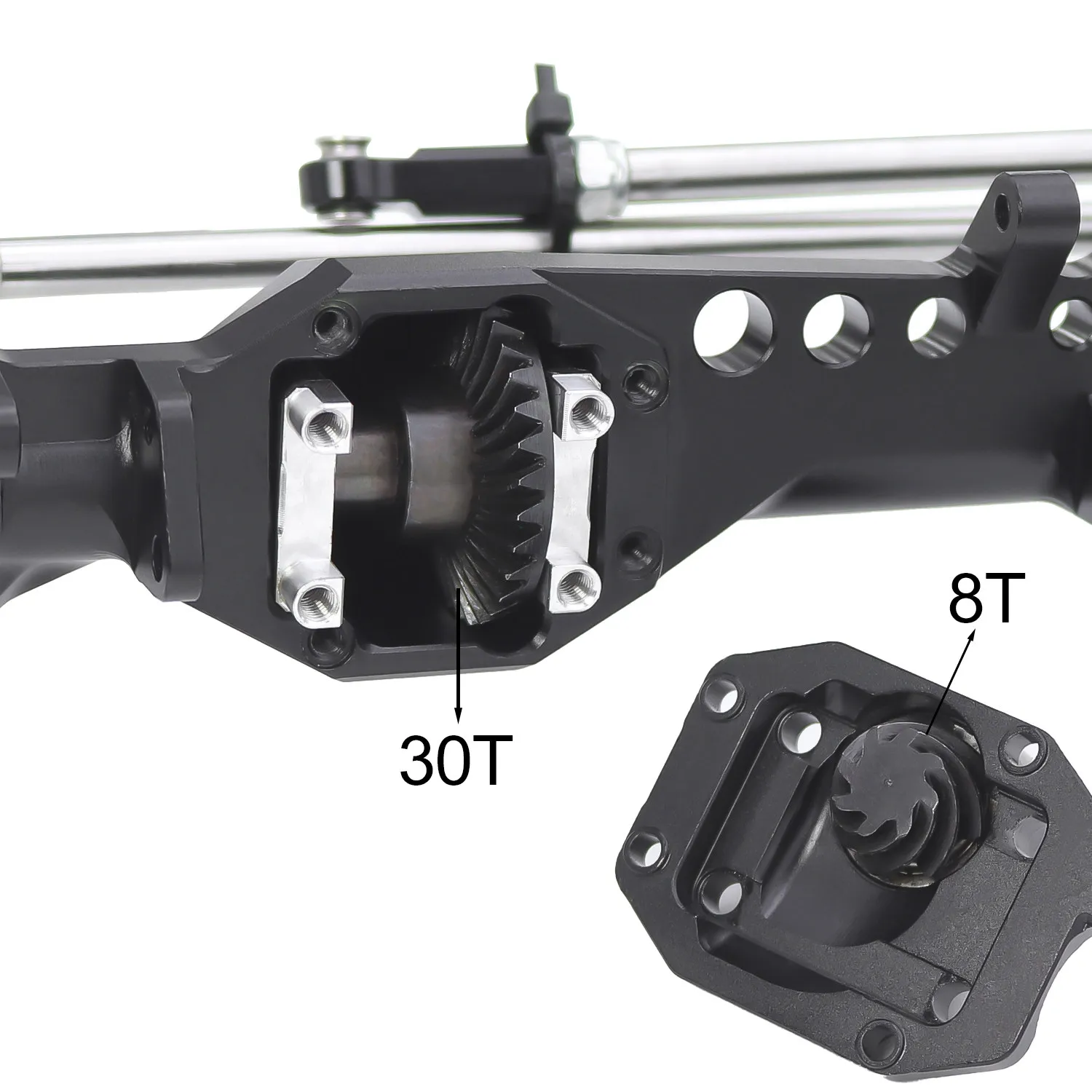Vanquish Front And Rear Axle Assembly Aluminum Alloy Upgrades Replacement Parts For 1 10 Scale Phoenix Vs4 10 F10 Rc Crawler Car