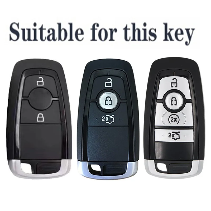 2/3/4 Button Silicone Car Remote Key Case Cover Accessories for Ford Explorer Mustang Fusion Escape F150 F250 F350 F450 F550