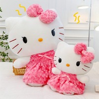 60cm Big Size Sanrio Hello Kitty Kawaii Anime Plush Stuffed Doll Room Plushies Pillow Cute Ornaments Children's Holiday Gifts