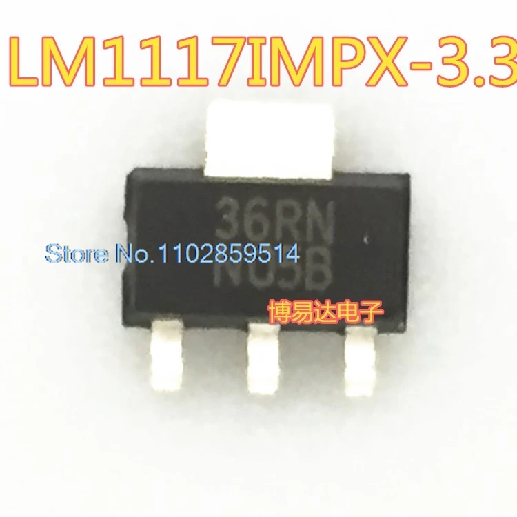 20PCS/LOT  LM1117-3.3 LM1117IMPX-3.3 LM1117MPX-3.3 N05A :N05B