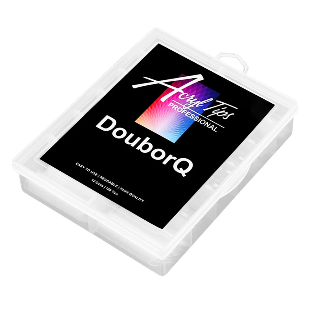 

120pcs Long Clear False Nail Art Tips Seamless Full Cover Press On Nails Lengthened Fake Nails Artificial Fingernails Manicure