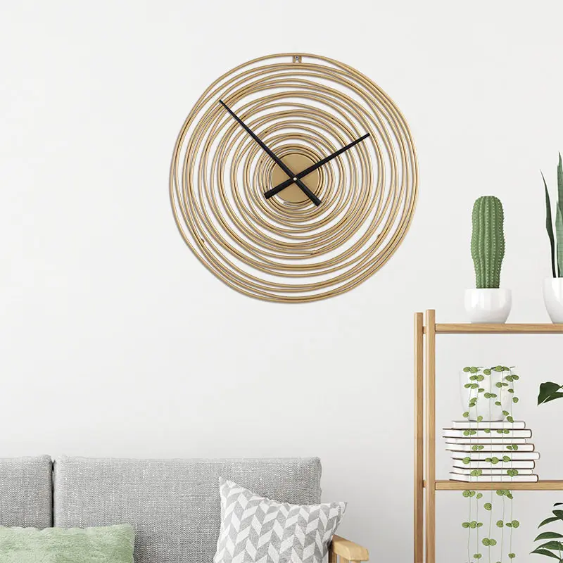 Vintage Minimalist Wall Watch Nordic Simple Creative Design Aesthetic Interior Clock Wall Luxury Living Room Saati Home Decor
