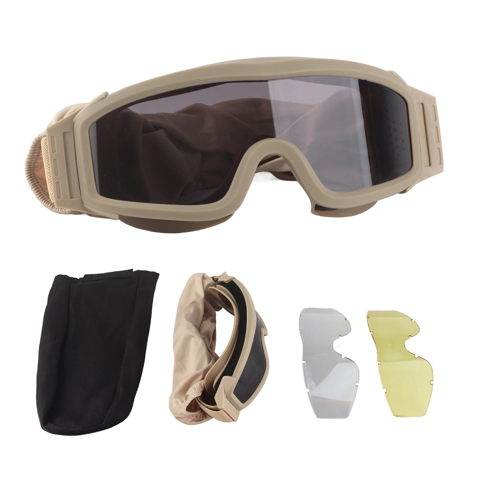 Oculos-desert-locust-Oculos-de-protecao-contra-vento-e-areia-Oculos-para-atividades-ao-ar-livre-com-2-lentes-cor-caqui