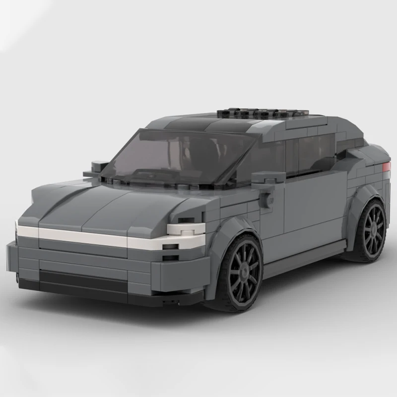 252 pièces MOC Tesla Model Y Juniper City Champions, jouets de construction, blocs d'architecture, cadeaux de Noël, idée de bricolage, briques pour enfants