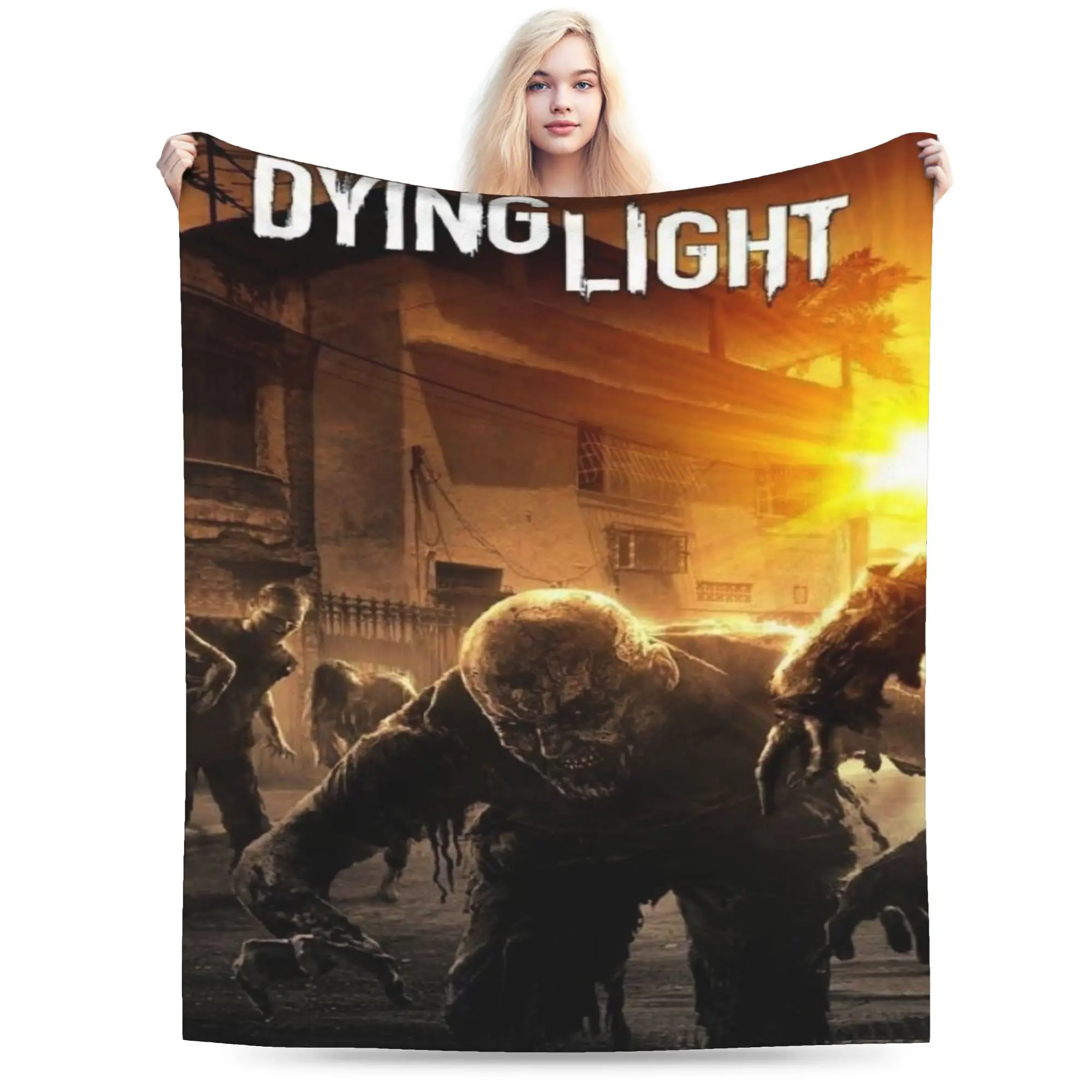 مريحة الموت الخفيفة الوحش لعبة بطانية الملحقات الفراش الزخرفية رمي بطانية مخملية فائقة النعومة للأريكة #2