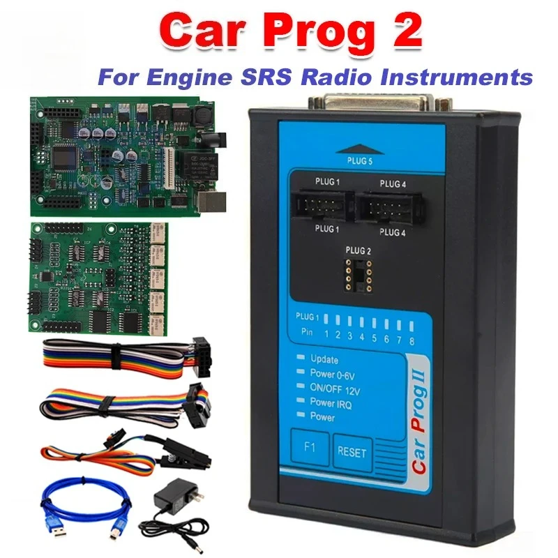 CAR PROG 2 ECU Chip Tuning Programming Tool Carprog II for Airbag Engine SRS Radio K+ -M Correction Universal Repair Carprog 2